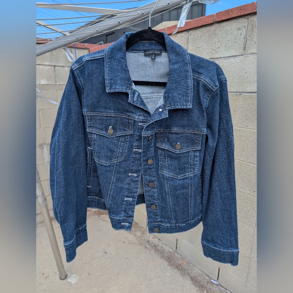 Universal Standard Size M Women's Kelsey Denim Jacket, 18-20 - Picture 7 of 9